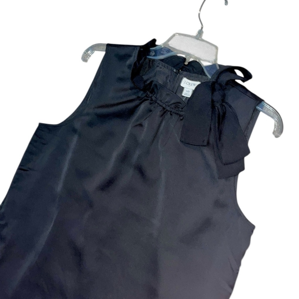 J. Crew Ruffle-Neck Sleeveless Dress Size 10 NWT - Picture 9 of 13